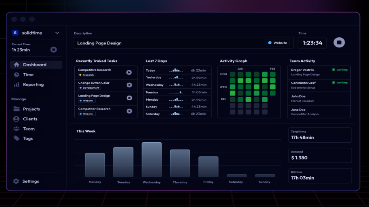 Solidtime - Docker compose
